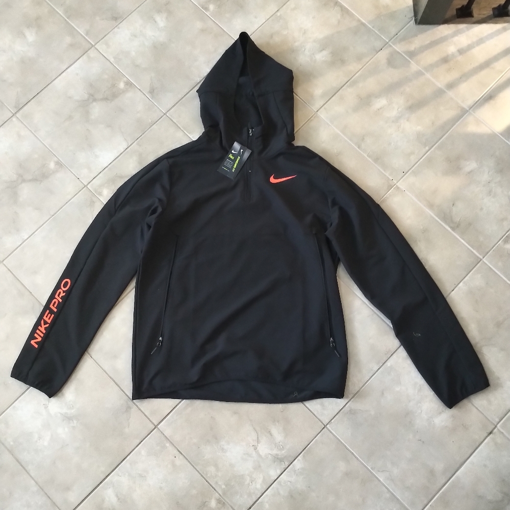 Nike Pro Hooded Jacket - Black - Brand New - SZ Large